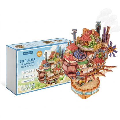 3D Wooden Puzzle Floating Castle