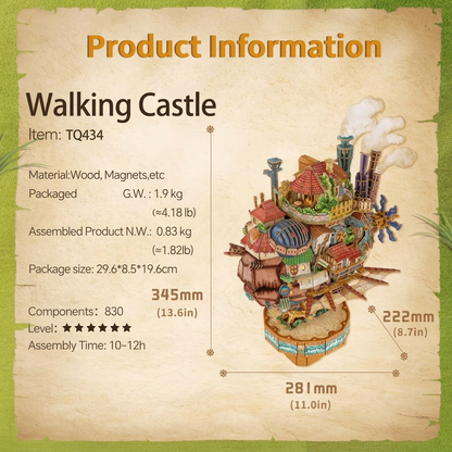 3D Wooden Puzzle Floating Castle